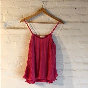 Darling Sugarlips Pink Pleated Tank